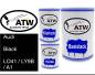 Preview: Audi, Black, LO41 / LY9B / A1: 500ml Lackdose + 500ml Klarlack + 250ml Härter - Set, von ATW Autoteile West.